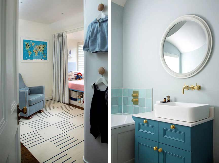mint bedroom and ensuite