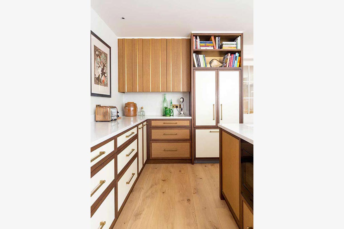 Wood and cream decorated kitchen